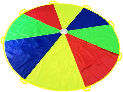 Youngchy 8ft 10ft 12ft (12 12 Parachute with Handles Play Parachute Games for Outdoor Team Games,waterproof reinforced