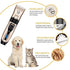 Professional USB Dog Clippers, Low Noise Rechargeable Pet Grooming Kit with LED Display and Nail Kits