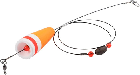 360 Rig(1oz FABULETTA Weighted Popping Cork Fishing Floats, Loud Shrimp Click Beads, High Visibility Fluorescent Foam