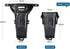 Rhinowalk Waterproof Bike Saddle Bag, Quick Disassembly Rainproof Under Seat Bag for Mountain Road Cycling