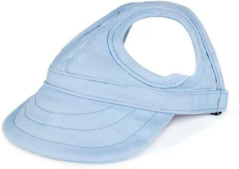 Dog Baseball Cap: Adjustable Pet Hats with Big Ear Holes for Small, Medium & Large Dogs, Blue XL