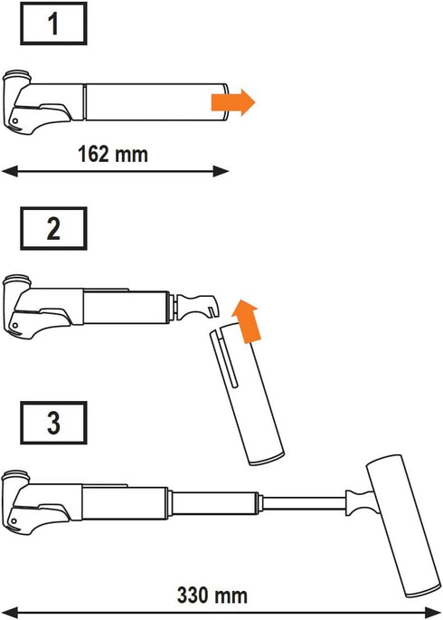 Supershort Mini Pump by SKS Germany