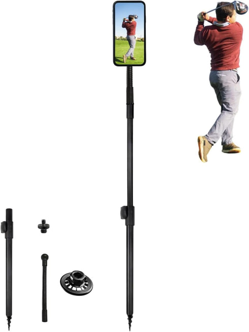 YKI Golf Monopod Selfie Stick, Magnetic Golf Selfie Stick for Swing Training Aid,