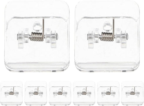 8Pcs Toddmomy Transparent Dog Wall Pee Pad Holder with Nonslip Base for Puppy Training Secure Potty Training Pad Clips