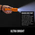 Gorilla Grip Powerful LED 750 FT Water Resistant Tactical Flashlight, High Lumens Ultra Bright Mini Flash Light (Orange)