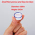 6 Pcs Mini Ceramic Water Bowl for Spider, Tarantula, Millipede, Tiny Reptile (Small: 0.86" D, 0.43" H)