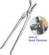 12" Clincher Trimming, Horse Shoe Care Farrier Tool - Heavy Duty Vanadium Steel Hoof Nail Pliers for Precise Nail