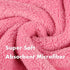 Pink Dino Microfiber Bath Robe for Dogs and Cats - Medium Size