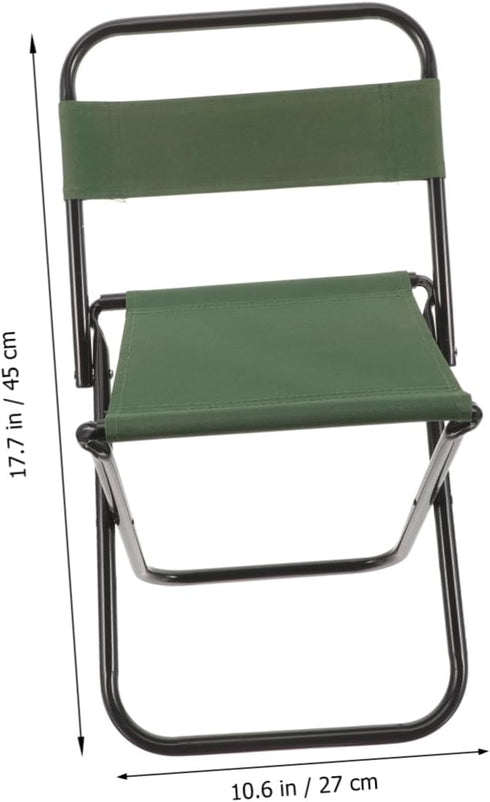 Toddmomy Portable Folding Chair Compact Outdoor Fishing Stool for Camping Travel Picnics Lightweight Space-Saving