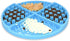 Lick Mat for Dogs and Cats, Slow Feeder Bowls for Dog Anxiety Relief, Blue Dog Enrichment Toys