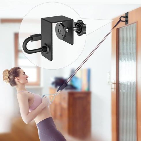 Door Anchor for Resistance Bands, Heavy Duty Door Anchor Attachment, Workout Door Mount Anchors for Body Weight Straps, Strength Training, Physical Therapy Exercise, Home Gym by Kipika