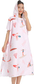 LumiSyne Changing Robe Hooded Colorful Print Microfibre Changing Towel Quick Dry Towelling Robe