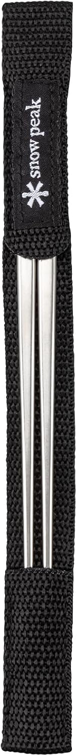 Snow Peak Titanium Chopsticks with Carry Case - Durable Camping Cutlery - Essential Utensils for Camping, Hiking & Home