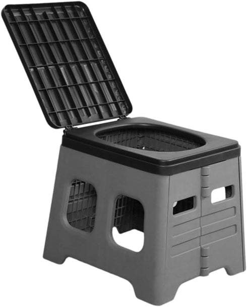 Portable Foldable Toilet for Outdoor Travel Emergency Potty for Camping Lightweight Carry