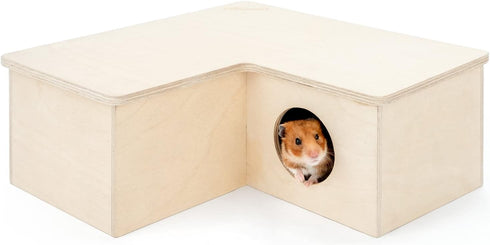 Niteangel Multi-Chamber Hamster House Maze, Multi-Room Hideouts & Tunnel Toys for Hamster, Gerbils, Mice (3-Room Large)