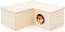 Niteangel Multi-Chamber Hamster House Maze, Multi-Room Hideouts & Tunnel Toys for Hamster, Gerbils, Mice (3-Room Large)