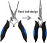 Stainless Steel Fishing Pliers - Needle Nose Plier for Cutting Fishing Line, Multitool Pliers with Sheath and