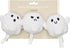 Pearhead Plush Squeaky Ghost Dog Toys, Set of 3 Halloween Stuffed Pet Toys, Must-Have Accessories for Dog Owners