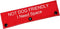 Funny Dog Leash Sleeve Pet Birthday Gift Not Dog Friendly Space Dog Leash Wrap Alert Hanging ID Patch Tag (Friendly