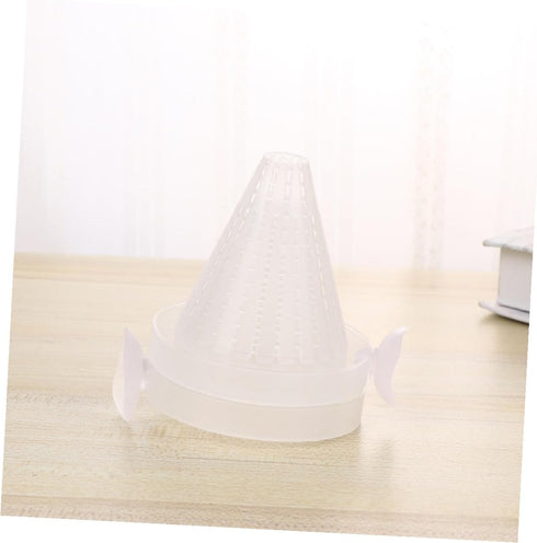 3pcs SHOWERORO Aquarium Red Worm Feeding Cups with Suction Cups Small Cone Feeder for Fish Tank Automatic Fish Feeder