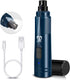 Casfuy Dog Nail Grinder with LED Light, Upgraded 2-Speed Electric Trimmer for Small Medium Large Dogs, Dark Blue