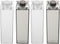 MAGICLULU 4pcs 500ml Milk Carton Bottle Set, Reusable Plastic Square Milk Container