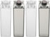MAGICLULU 4pcs 500ml Milk Carton Bottle Set, Reusable Plastic Square Milk Container