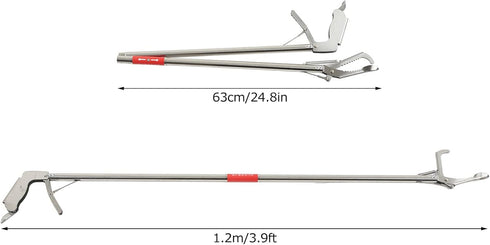 Premium Stainless Steel Crab Tongs with Slotted Tip