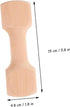 Wooden Dumbbell Chew Toy for Small Breeds Dogs, Durable Molar Pet Accessory for Chewing, Playing, Khaki