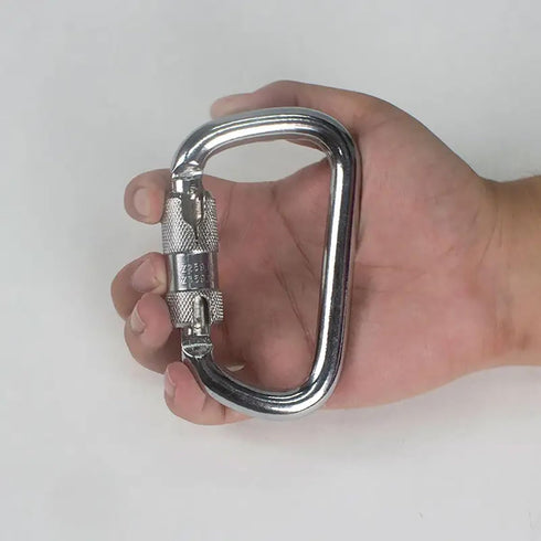 BYANG 45KN=10000lbs Auto Locking Carabiner Heavy Duty Large Clip Climbing Carabiner Twist Lock Carabiners for Rock