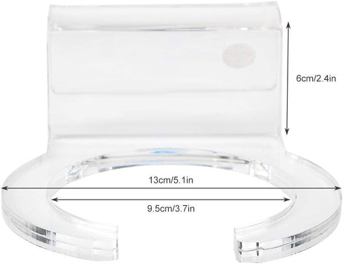 Aquarium Pre Filter Sock Holder, Acrylic Micron Bag Holder for Fish Tank Filter Sock Mount Bracket (4inch)