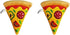 2 Pack Pizza Dog Toy with Squeaker, Plush Pizza Toys for Small, Medium, and Large Dogs (2 Slices)