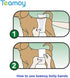 Teamoy Belly Bands for Male Dogs, Reusable Washable Puppy Dog Diaper Wraps with Removable Pads, S (Pack of 3)