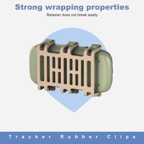 SGEOYPIL Rubber Attachment Clips for Pet Location Trackers Compatible with Tracti XL GPS Tracker & Health Monitoring