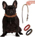 Spiked Dog Collar - Soft PU Leather Mushrooms Rivet Spike Studded Adjustable Collar for Puppies (M, Grey1)