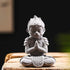 Aquarium Statue Monkey King Aquarium Decorations Asian Buddha Fish Decorations for Tank Collectible Figurines Sun Wukong Statue Solid Aquarium Decor Ornament Cement Fish Tank Aquarium Safe Fish by Kingzhuo