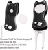 Golf Accessories Set: Metal Divot Repair Tool with Ball Marker, Club Groove Cleaner Brush (3 in 1 Pack)