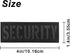 Security Patch Reflective Laser Cut 4"×1.4" for Jacket, Enforcement Plate Carrier Tactical Vest Uniforms with Hook and