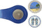 Magnetic Ball Marker Clip with Two Bling Golf Ball Markers
