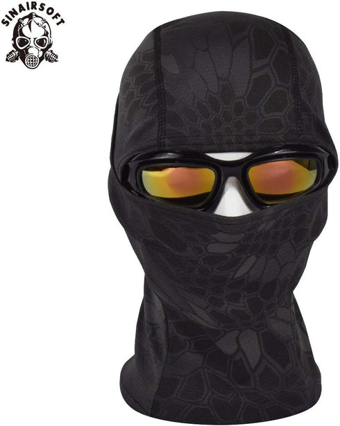 SINAIRSOFT Tactical Airsoft Full Face Mask Balaclava Hood Headwear for Motorcycle Hunting