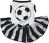 Petitebella Soccer White Shirt, Black Striped Dress for Puppy Dog, Small