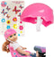 Pink Bike Helmet for 18" Dolls, Includes Decorative Decal Stickers Accessory