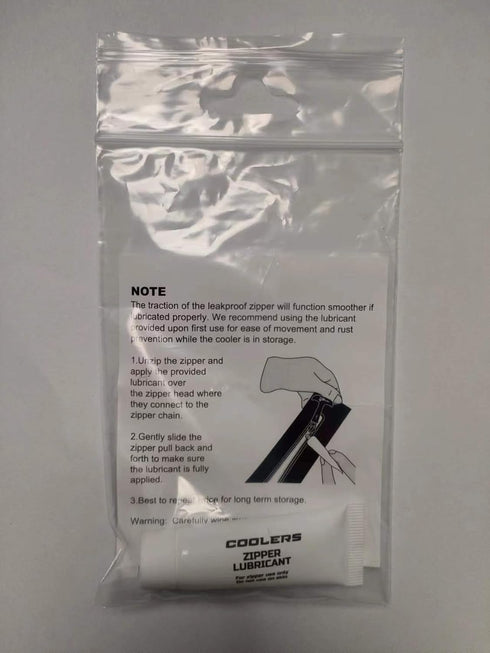 2 oz Rider coolers LubeTube Zipper Lubricant, Cooler Lubricant, fl