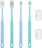 EupHHonycs 4 Pcs 360-Degree Small Dog and Cat Soft Toothbrush Pet Toothbrush for