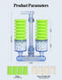 UPETTOOLS Ultra Quiet Aquarium Biochemical Sponge Filter, Double Head Bio Sponge Fish Tank Foam Filter