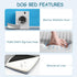 EMPSIGN Reversible Cool and Warm Dog Bed for Crate, Washable and Removable Cover, Grey