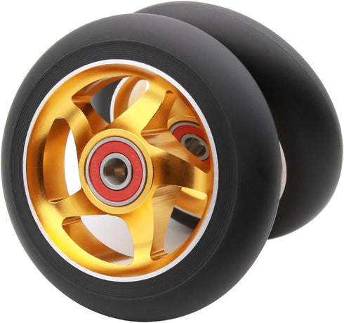 Z-FIRST 2Pcs 100 mm 9 Pro Stunt Scooter Wheels with Abec Bearings for MGP/Razor/Lucky/Envy/Vokul Pro Scooters
