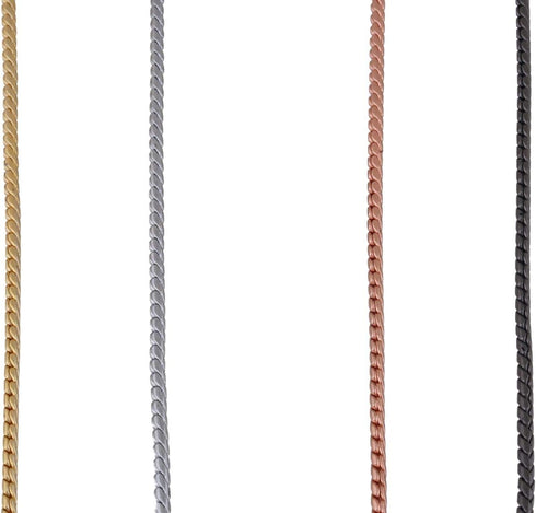 Alvalley Metal Chain Dog Show Collar, Adjustable for Toy, Small, Medium, Large, and Extra Large Dogs (Gold, 20", 2.4mm