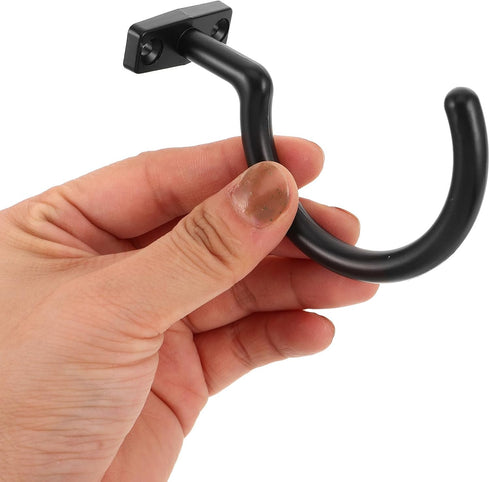 Kichvoe Billiard Cue Holder Pool Table Accessory Multi-function Snooker Hook Wear-resistant Black Iron Hook for Pool