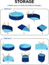 Swimming 39'') Furrybaby Dog Pool, Kiddie Pool with Hard Plastic Foldable Dog Bath Tub Portable for Dogs, Kids and Pet